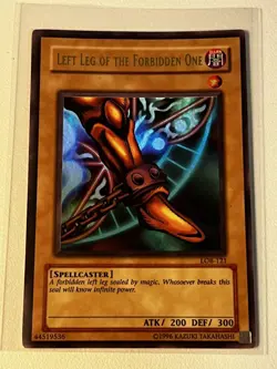 Konami Left Leg of the Forbidden One Ultra Rare LOB-121 Blue Eyes Unlimited - Image 1