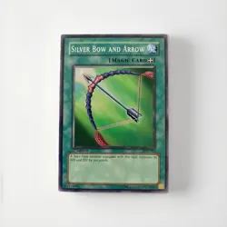 Yu-Gi-Oh! 1st Edition Silver Bow and Arrow LOB-091 Common LP - Image 1