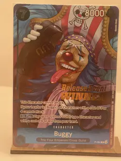 Buggy P-084 Winner Release Event Promo sealed One Piece English NM - Image 1