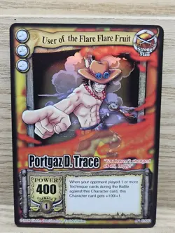 One Piece Passage to the Grand Line CCG Ace Portgaz D Trace Rare Foil Card CH051 - Image 1