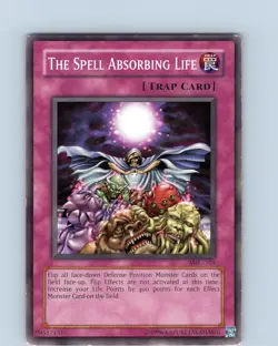 Yu-Gi-Oh TCG The Spell Absorbing Life MFC-104 Unlimited Regular Common Card LP - Image 1