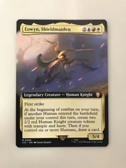 Eowyn Shieldmaiden Extended Borderless MTG Magic the Gathering Card NM Mint LTC - Image 1