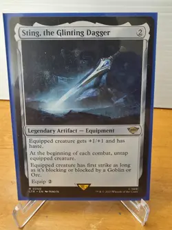 Sting, the Glinting Dagger 4 card lot. #250 and #409. Base and foil versions. - Image 1