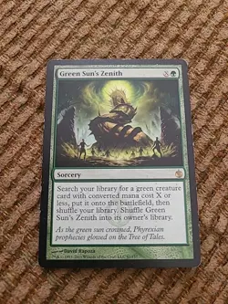 Magic The Gathering GREEN SUN'S ZENITH Heavy Played - Image 1