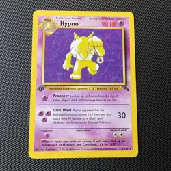 1999 Pokemon Fossil 1st Edition Hypno #23/62 LP+ - Image 1