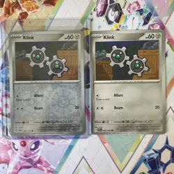 Pokemon TCG Klink Reverse Holo Common Stellar Crown 099/142 NM Osare - Image 1