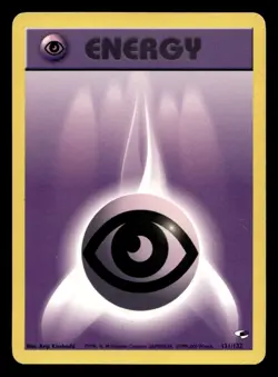 Psychic Energy 131/132 Gym Heroes WOTC Pokemon MP - Image 1