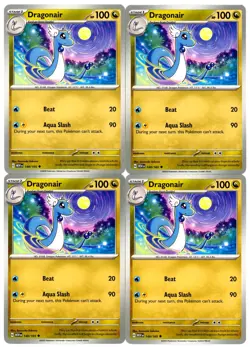 4x Pokemon TCG Dragonair 148/165 Sv: Scarlet & Violet 151 Regular Playset - Image 1