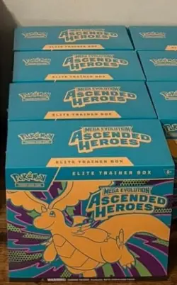 4x Pokemon Ascended Heroes ETB Elite Trainer Box Brand New LOT OF 4 In HAND! - Image 1
