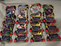 Pokemon TCG PHANTASMAL FLAMES Sleeved Booster Packs New Sealed Lot of 12 Packs - Image 3