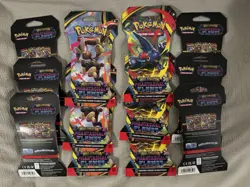 Pokemon TCG PHANTASMAL FLAMES Sleeved Booster Packs New Sealed Lot of 12 Packs - Image 4