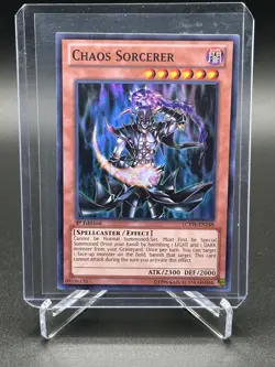Yugioh TCG Chaos Sorcerer LCYW-EN248 Super Rare 1st Edition NM - Image 1