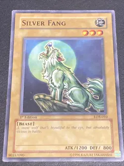 Yu-Gi-Oh! Silver Fang LOB-010 1996 1st Edition - Image 1