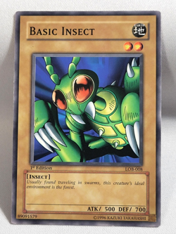 YuGiOh TCG Basic Insect LOB-008 1st Common NA Print LP - Image 1