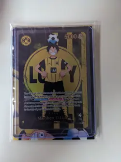 One Piece x BVB Dortmund Goodie Bag Monkey D. Luffy Promo Card Scarf Sticker - Image 2