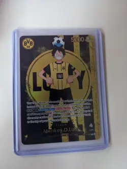 One Piece x BVB Dortmund Goodie Bag Monkey D. Luffy Promo Card Scarf Sticker - Image 3