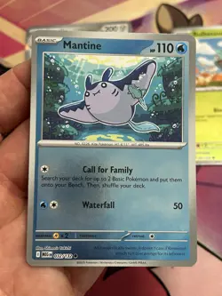 Mantine - 032/132 - Reverse Holo - Mega Evolution - MINT - Pokemon Card - Image 1