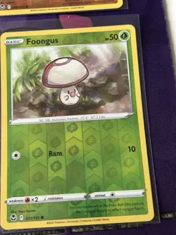 Foongus - 011/195 - Reverse Holo - Silver Tempest - NM/M - Pokemon Card - Image 1