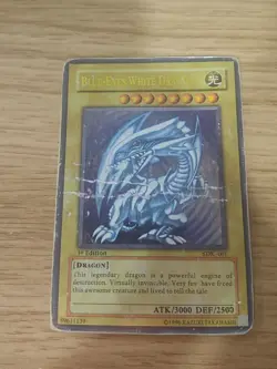 Yugioh card Blue Eyes White Dragon - SDK-001 - Ultra Rare - Image 1