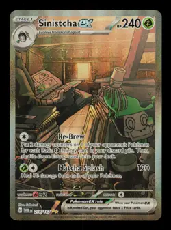 Pokemon Card Sinistcha ex 210/167 Twilight Masquerade SIR Holo FA NM 2024 - Image 1