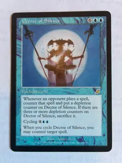 Decree of Silence Scourge Regular LP Magic The Gathering MTG Card - Image 1