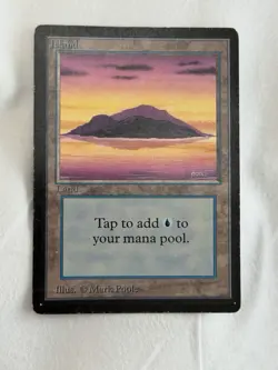MTG Magic Beta Island Land Card Regular Mark Poole English - Image 1