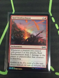 MTG Magic The Gathering Raid Bombardment Foil UMA Red Enchantment - Image 1