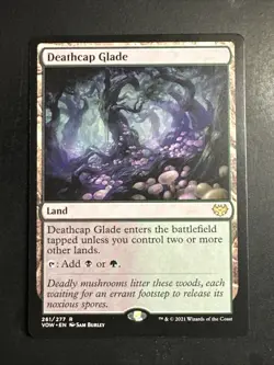 Deathcap Glade Innistrad: Crimson Vow Regular Land Rare MTG NM - Image 1