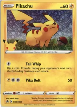 Pikachu - - Promo - SWSH: Sword & Shield Promo Cards - NM - Holo MTG x1 - Image 1