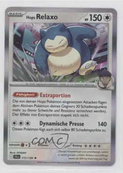 Hop's Snorlax German Pokemon Journey Together JTG #117 - Image 1