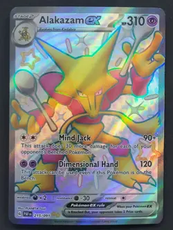 Alakazam ex 215/091 Shiny Ultra Rare Paldean Fates Pokemon TCG - Image 1