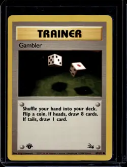 Gambler 60/62 Fossil 1st Edition 1999 (MP) / Pokemon TCG - Image 1
