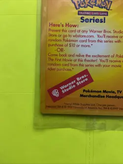 Pokemon The First Movie Mewtwo Black Star Promo WOTC Sealed - Image 4