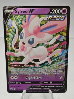 Pokemon Sylveon V SWSH202 Sword Shield Black Star Promo Rare Full Art - #3 - Image 1