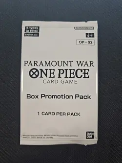 One Piece Card Game OP-02 Paramount War Box Promotion Pack - Sealed English - Image 1