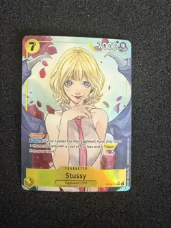 One Piece Carrying on His Will Stussy Alt Art OP13-110 SR Card NM/MT - Image 1