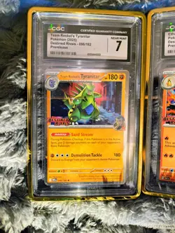 Pokemon TCG Holo stamped promo Cards Destined Rivals ( Tyranitar ) - Image 1