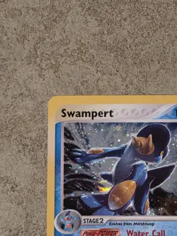 [ LP ] Swampert 13/109 EX Ruby & Sapphire Holo Rare Pokemon Card 2003 - Image 3