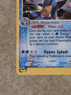 [ LP ] Swampert 13/109 EX Ruby & Sapphire Holo Rare Pokemon Card 2003 - Image 5