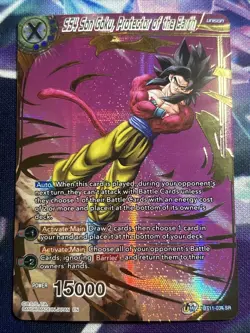 SS4 Son Goku Protector of the Earth SR Alt Art Foil Dragon Ball Super Card Game - Image 1