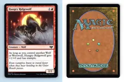 Hungry Ridgewolf #161/277 MTG Innistrad Crimson Vow Common 2021 TCG Card - Image 1