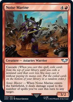 NM - Foil - Noise Marine (Surge Foil) - 82 - Universes Beyond: Warhammer 40,000 - Image 1