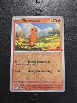 Pokemon TCG Charmander 151 Exclusive Promo (GameStop Exclusive) Reverse Holo NM - Image 1