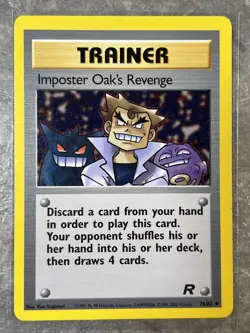 Imposter Oak's Revenge 76/82 Pokemon TCG Vintage Team Rocket Regular (MP) 3 - Image 1