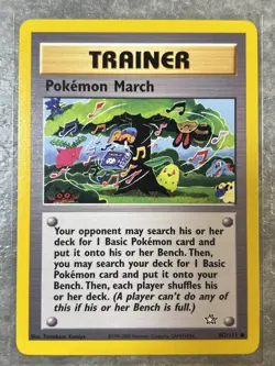 Pokemon March 102/111 Pokemon TCG Trainer Vintage Neo Genesis (Light Play) 8 - Image 1