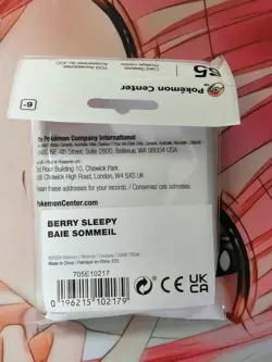 New - Sleeves - PokemonCenter - Berry Sleepy Eevee Green - Image 2