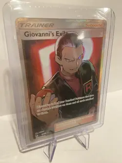 Giovanni's Exile 67/68 Pokemon TCG Hidden Fates Sun & Moon Full Art Rare Card NM - Image 4