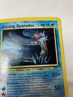 Pokemon TCG Shining Gyarados Holo Neo Revelation Card 65/64 Secret Rare READ - Image 3