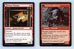 Weary Prisoner #184/277 MTG Innistrad Crimson Vow Common 2021 TCG Card - Image 1