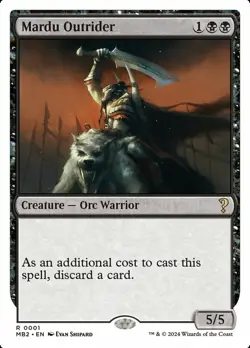 Mardu Outrider Light Play, English Magic the Gathering MTG The List - Image 1